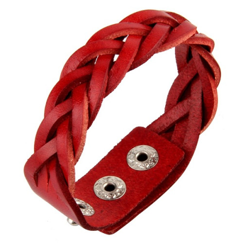 L25 Кожаный плетеный браслет «Braid»  (3 цвета)